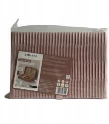  Bársony ékszerdoboz 28x19x7.3 cm púderrózsaszín