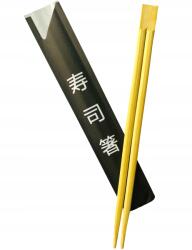  Bambusz pálcikák papír csomagolásban, kombinált ázsiai Sushi Sam (J72550)