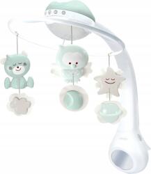 Infantino Elektronikus körhinta 3az1ben projektorral és lámpával, zöld (302049)