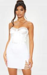 Prettylittlething Pretty Fehér Gyémánt Szoknya 32-ES