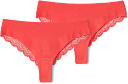 Tchibo - 2 női brazil tanga, Magic Cut, csipkés, korall
