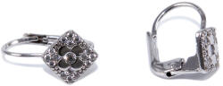 Ékszershop Köves szögletes fehérarany fülbevaló (1330591)