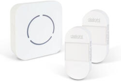  Digitális elem- és vezeték nélküli csengő - Kinetic - 2 kültéri - fehér - kék LED (GL55332WH-2)