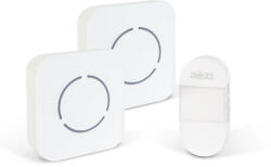  Digitális elem- és vezeték nélküli csengő - Kinetic - 2 beltéri - fehér - kék LED (GL55331WH-2)