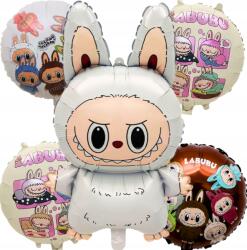 100pa Labubu Lufik Szett Fehér Monster 64 cm Születésnapi Dekoráció 5 db