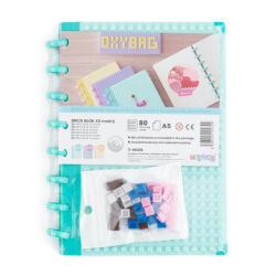 KARTON P+P BAG Füzet A/5 Keményfedeles 80 Lapos Vonalas Építőkockás Kék (AAE652)