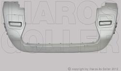 Dacia Duster 2018-2021 - Első lökhárító díszléc, ezüst színűre fényezve