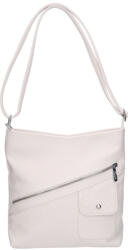 Karen D 704 fehér rostbőr táska