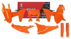 RTECH Plastics Kit 7 Pcs With Left Airbox Cover, Orange Headlight Plastic And Orange Fork Protectors - R-kitktm-ar0-704 (r-kitktm-ar0-704)