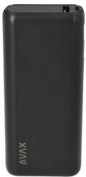  AVAX PB202B VITALITY PD/Type C 65W+QC 18W gyorstöltő Powerbank 20.000mAh, fekete - Dobozsérült termék (AVAX PB202B_D) - bstrade