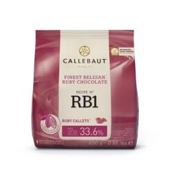 Callebaut RB1 belga ruby csokoládé pasztilla 33, 6%, 400 g