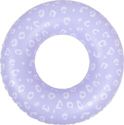 Swim Essentials Lila Leopárd felfújható úszógumi 90 cm