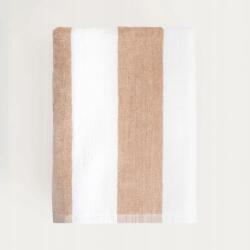 Homla Levendula törölköző fehér-bézs csíkos 70x130 cm Homla (243378)