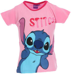 Mister Licence Disney Lilo és Stitch, A csillagkutya Surprised Light Pink gyerek rövid póló, felső 8 év / 128 cm 85FML358497B8 (85FML358497B8)