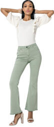 Nina Carter Pantaloni verzi Evazati Nina Carter J230-22 M7 (J230-22SAUGE-38)