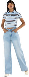 Nina Carter Blugi dama wide leg Nina Carter albastru deschis T001-1 M7 (T001-1-36)