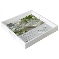 IHR Fa tálca füllel - 35x5x35 cm - fehér (FR-WTA10090)