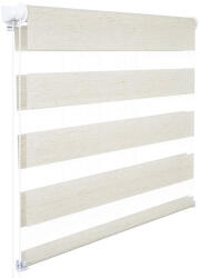 Woltu 120 X 150 cm sávos roló, dupla roló, zebra roló, fúrás nélkül, bükk