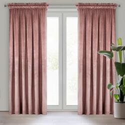  Rosa bársony sötétítő függöny Rózsaszín 135x300 cm (421866)