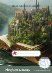 ICO Olvasónapló, tűzött, A5, 32 lap, 3. osztály, ICO "Süni Mesefüzet", fantázia birodalom