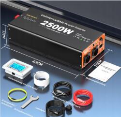  2500 W feszültség átalakító Inverter 2 Aljzat Plusz Usb , Usb-c R5