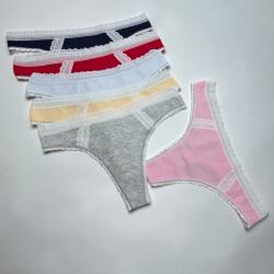 Lemila Tanga szett 6 darabos - csipkés szélű L 115195