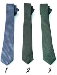 Thomas Jeans Nyakkendő kék mintás, sötétzöld, zöld mintás