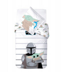 Carbotex Star Wars Baby Yoda ágyneműhuzat 140×200cm, 70×90 cm (ST24024541-PP)