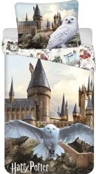 Jerry Fabrics Harry Potter "Hedwig 02" mintás pamut gyermekágyneműhuzat 140 x 200 + 70 x 90 cm (J-25BS001)
