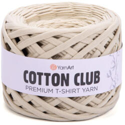 YARNART Cotton club minőségi, prémium pólófonal 7315 - Világos bézs