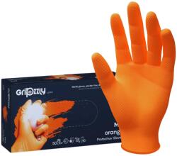 Mercator Medical Manusi Nitril Gripzzly, Portocaliu, M, 50 buc (RNBDPM5005)