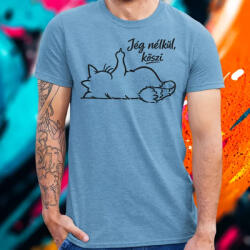 Magnolion Jég nélkül, köszi fekete férfi póló (28249)