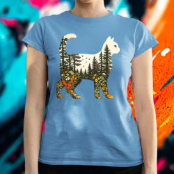 Magnolion Cica és természet női póló (28241-N)