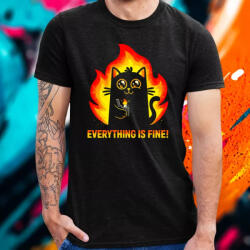 Magnolion Everything is fine! férfi póló (28244)