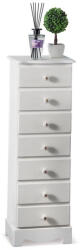 AdTrend Comoda lemn alb 29, 5 x 23 x 89 cm (50259) Comoda