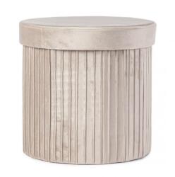 Bizzotto Taburet catifea bej Jocelyn 38x38x38 cm (0730183deco)