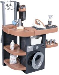 Smoby Set de joaca pentru gospodarie Smoby Rowenta Wash Clean, 4 zone de activitate, cu accesorii si aspirator electronic (7600330327)