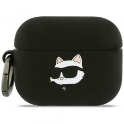 Karl Lagerfeld Husa Karl Lagerfeld Silicone Choupette's Head 3D pentru Apple AirPods Pro 3, Neagra (hs/374669)