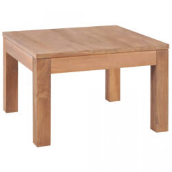 vidaXL Măsuță de cafea, 60x60x40 cm, lemn de tec cu finisaj natural (246956) Masa de cafea