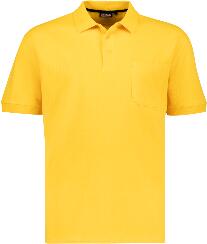 ADAMO cămașă polo pentru bărbați 139311 oversize Galben 3XL