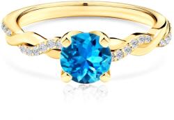 SAVICKI Inel de logodnă SAVICKI: aur, topaz - savicki - 10 243,00 RON