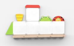 Viga Toys Set table de scris magnetice - Trenulet cu doua vagoane, Viga (50772) - infant