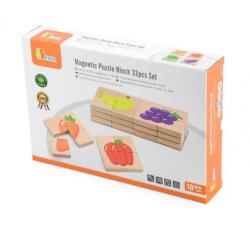 Viga Toys Blocuri magnetice cu imagini fructe, Viga (50700) - infant