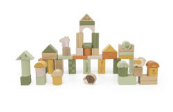 Viga Toys Set cuburi din lemn 50 buc - Padure, Viga (44230) - infant