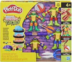 Hasbro Play Doh Povestiri Cu Testoase Ninja Adolescente Mutante Set Creatii Cowabunga (g0556)