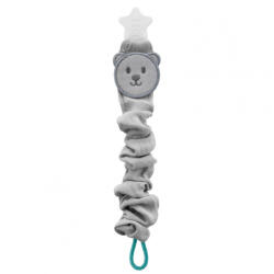 BabyJem Lant pentru suzeta din muselina cu steluta BabyJem (Culoare: Gri) (bj_7471)