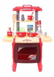 AS Set De Joaca Malplay Bucatarie Pentru Copii Cu Accesorii Si Cuptor Rosu 65 Cm (5901924202370)