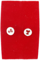 Flippy Cercei pentru Copii Argint 925, Jolie, Model Inimioare Rosii, cu Email Colorat, 1.37 g, Argintiu Alb (teo-125979)