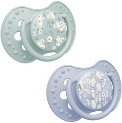 LOVI Suzeta silicon Dynamic 3-6M 2 PCS Blossom blue- 22/922boy (5901691888401)