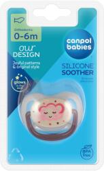 Canpol Babies Suzeta Orthodontica Din Silicon 0-6M 1Buc Night Dreams 22/500new (5903407164519)